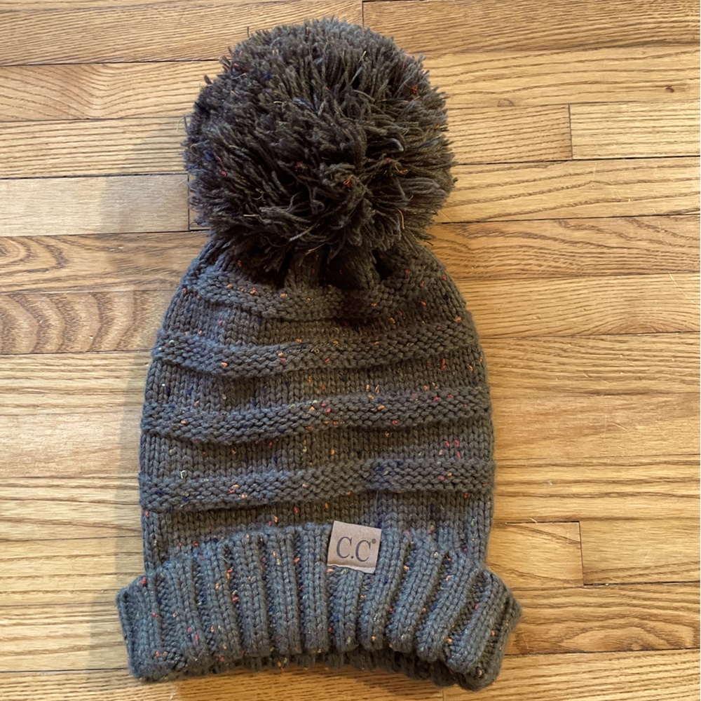 C.C. Forest Green Slouchy Beanie
